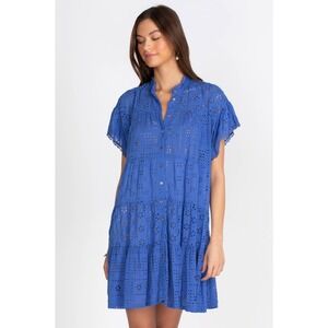 Johnny Was Blue Mini Dress